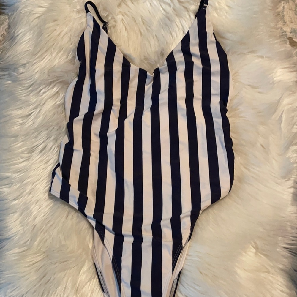 Aerie striped swimsuit
